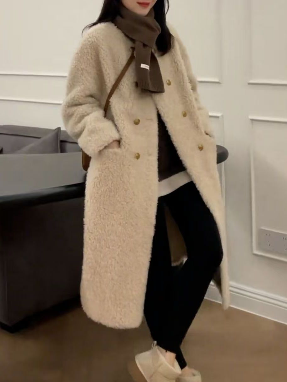 เสื้อโค้ทขนแกะยาวปานกลางไซส์ให - Wool Coat Peacoat บทวิจารณ์และราคา