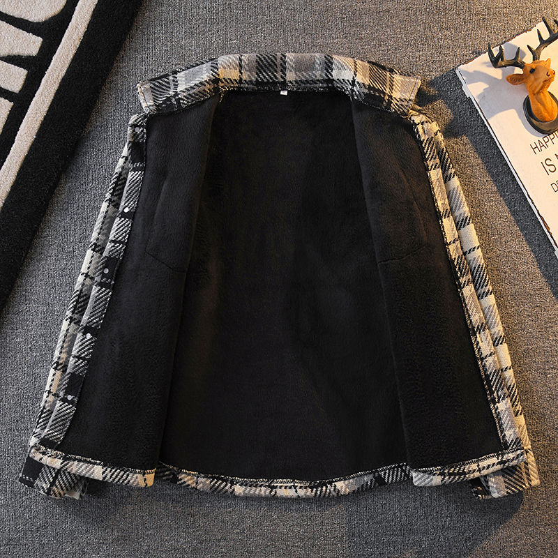 เสื้อเชิ้ตผ้าฝ้ายลายสก็อตสำหรั - Flannel Shirt Lined บทวิจารณ์และราคา