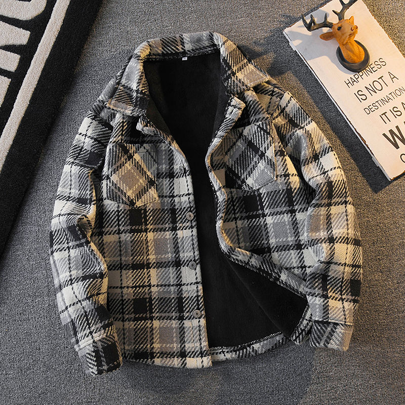 เสื้อเชิ้ตผ้าฝ้ายลายสก็อตสำหรั - Flannel Shirt Lined บทวิจารณ์และราคา