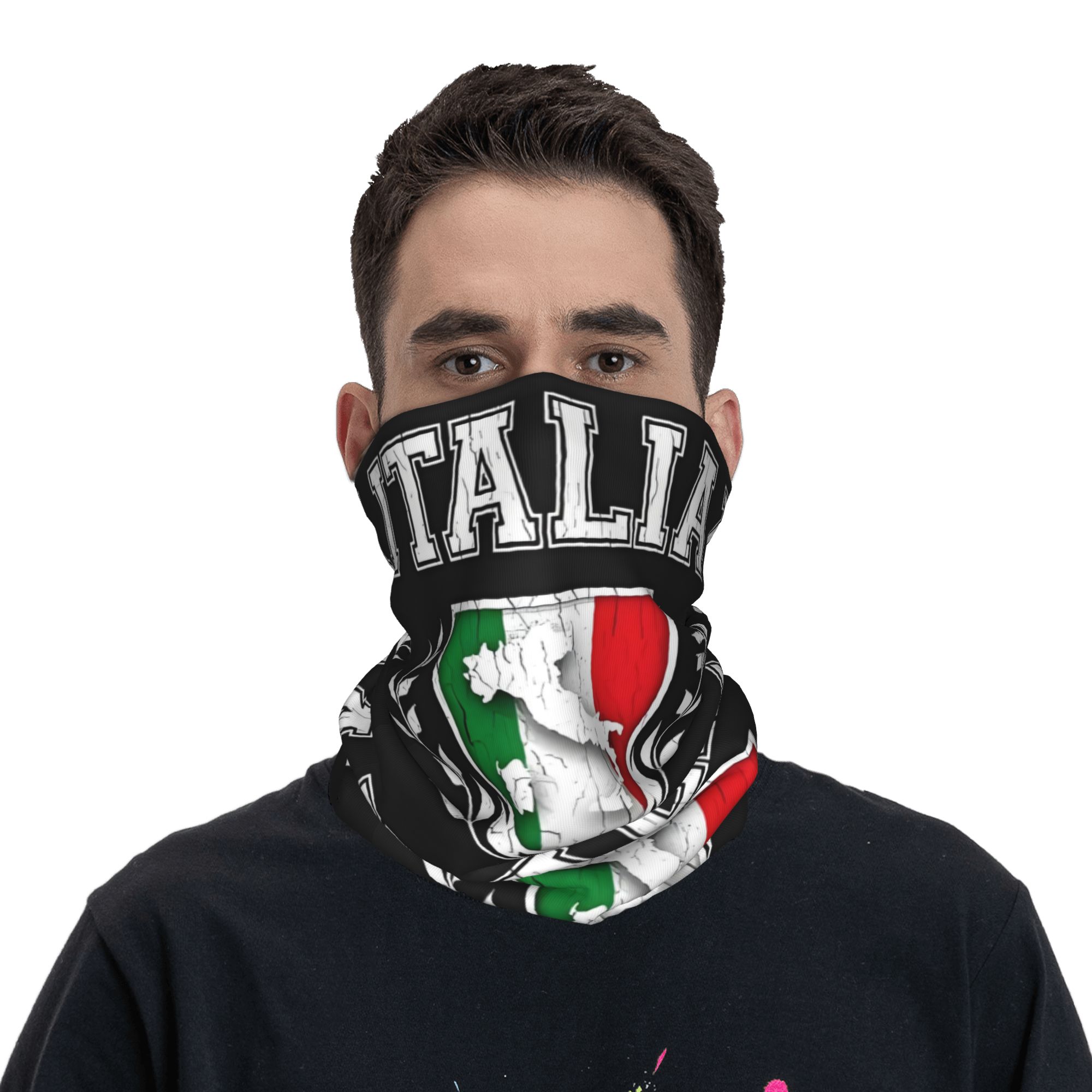 ผ้าพันคอแบบอิตาลีลายธงชาติ สำห - Neck Gaiter Fleece บทวิจารณ์และราคา