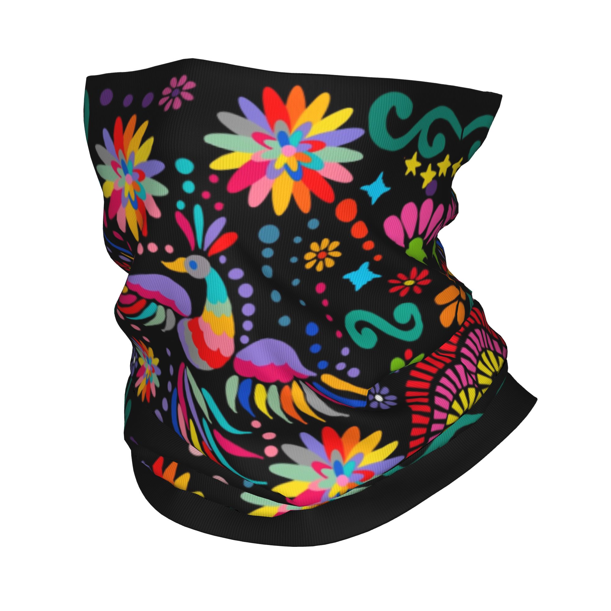 ผ้าพันคอแบบคาดศีรษะลายดอกไม้สไ - Neck Gaiter Fleece บทวิจารณ์และราคา