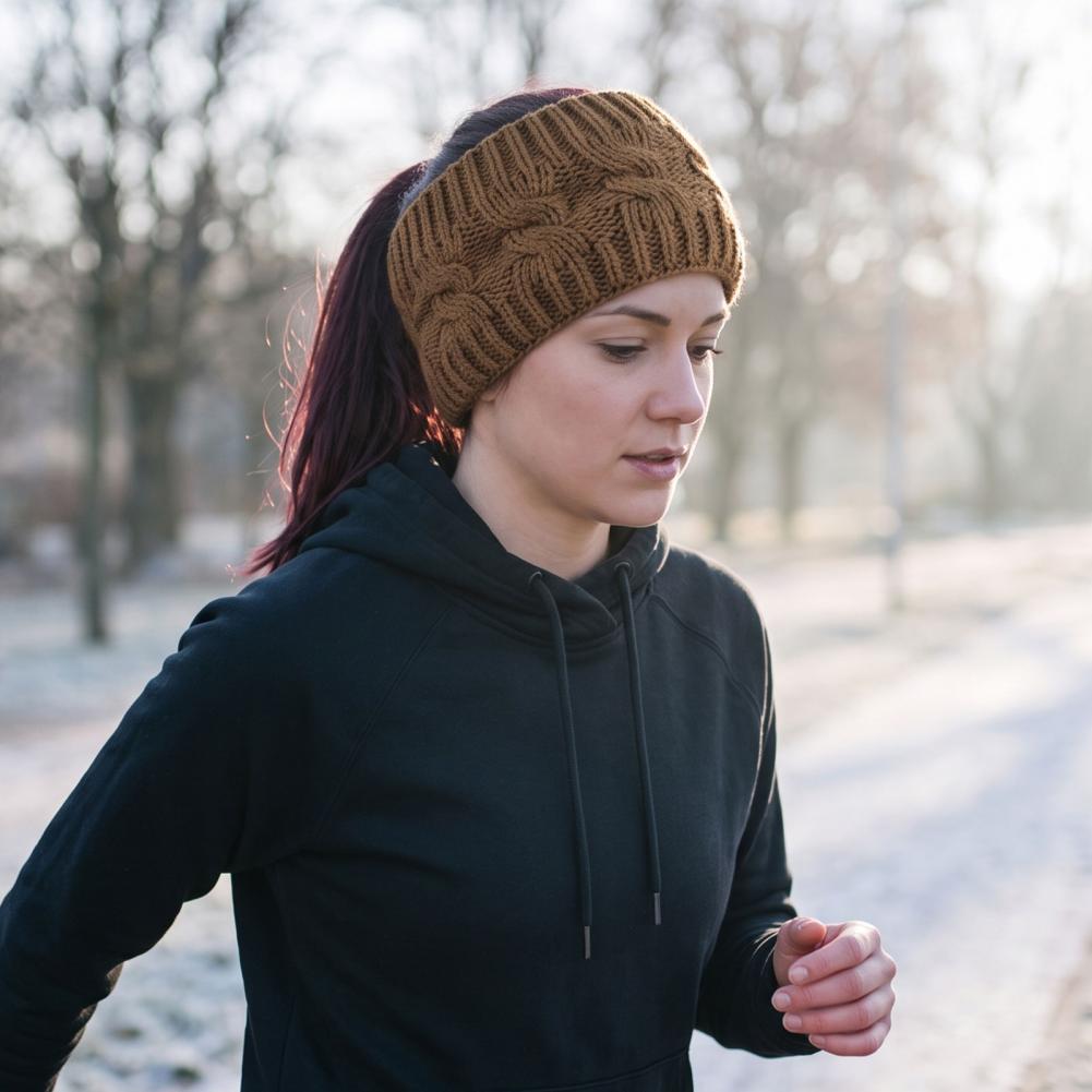 ที่คาดผมขนเฟอร์เทียมสำหรับฤดูห - Fleece Ear Warmer Band บทวิจารณ์และราคา