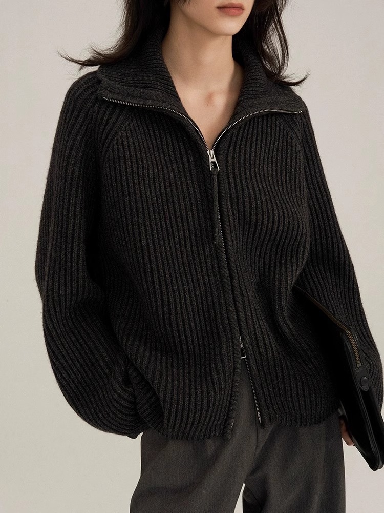 เสื้อโค้ทถักแขนยาวผ้าแคชเมียร์ - Wool Coat Peacoat บทวิจารณ์และราคา