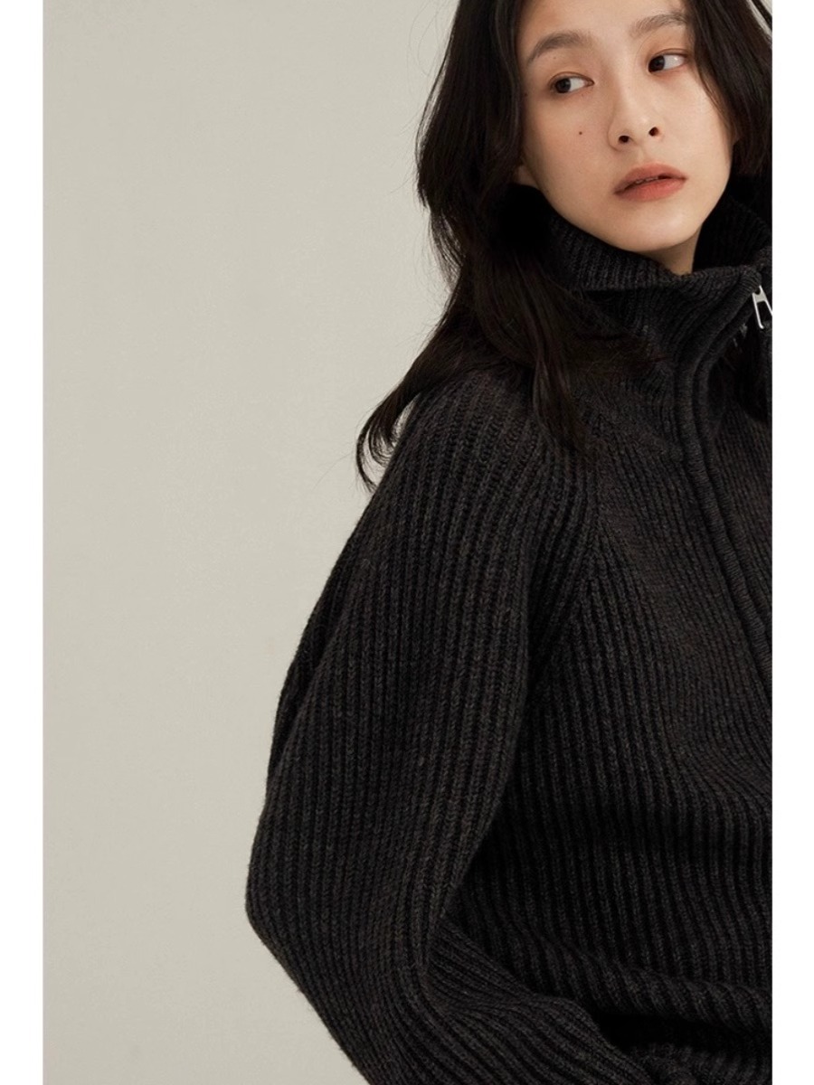 เสื้อโค้ทถักแขนยาวผ้าแคชเมียร์ - Wool Coat Peacoat บทวิจารณ์และราคา