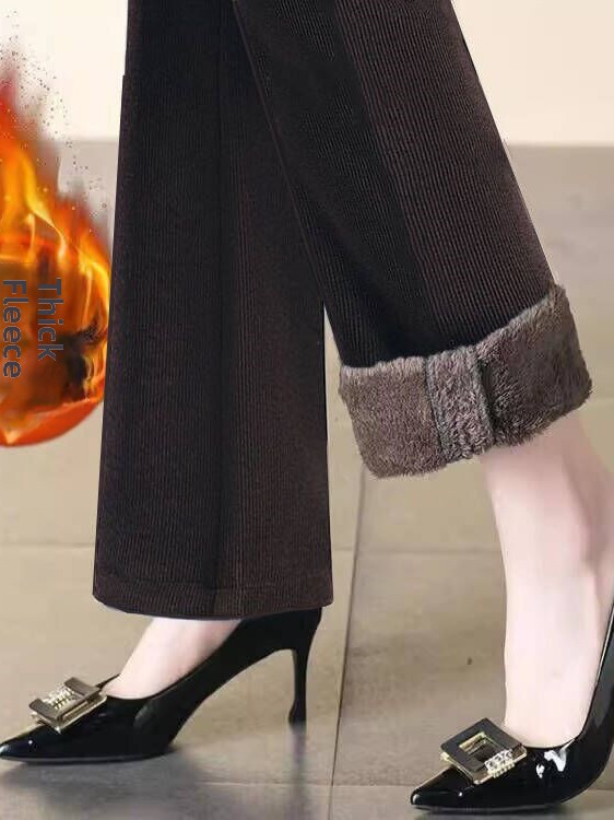 กางเกงขายาวทรงขากว้างผ้าลูกฟูก - Corduroy Pant Warm บทวิจารณ์และราคา