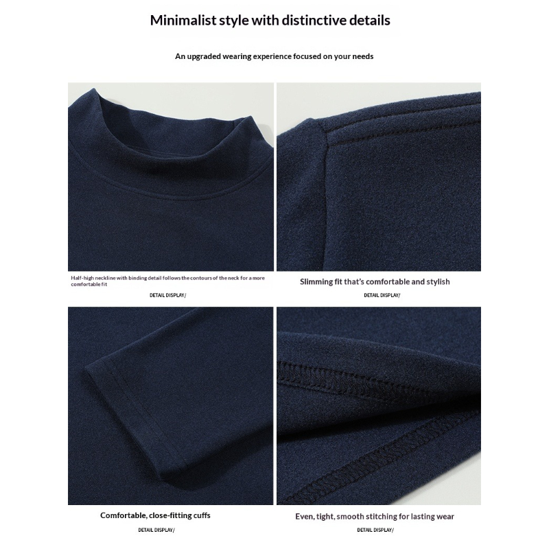 เสื้อยืดแขนยาวคอเต่าครึ่งตัวบุ - Flannel Shirt Lined บทวิจารณ์และราคา